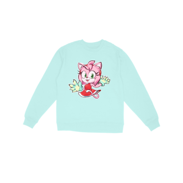 Pink cat casually named Amy Sweatshirt