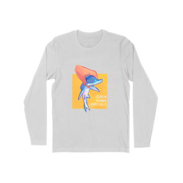Pick shark carefully (yellow) Long Sleeve