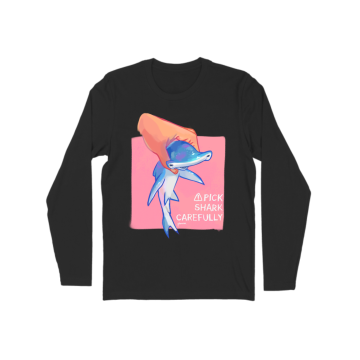 Pick shark carefully (pink) Long Sleeve