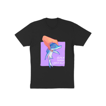 Pick shark carefully (purple) T-Shirt