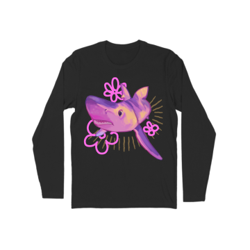(Pink) Blue shark Long Sleeve