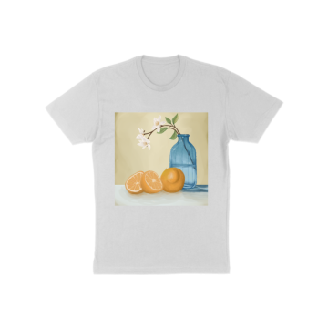 Orange and Flowers  T-Shirt
