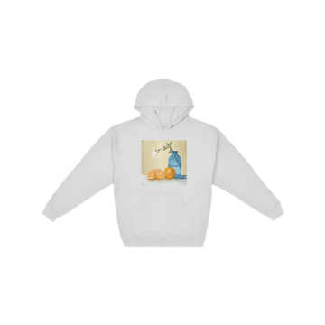 Orange and Flowers  Hoodie