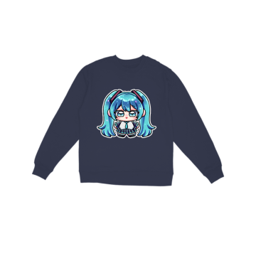 Cute chibi Miku Hatsune  Sweatshirt