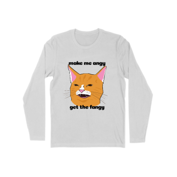 Get The Fangy - Orange Cat Long Sleeve