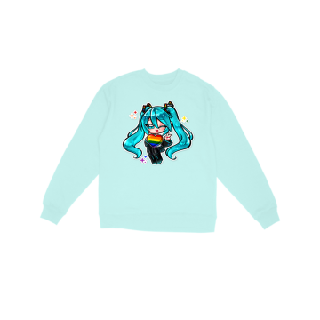 Chibi Hatsune Miku LGBTQ+  Sweatshirt