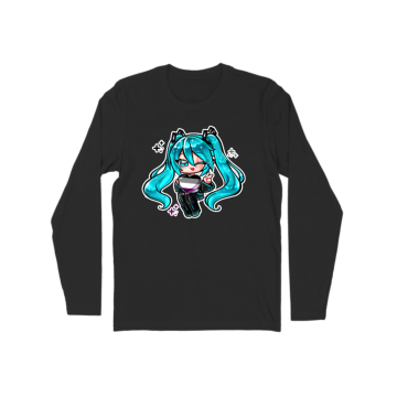 Chibi Miku - Asexual pride Long Sleeve