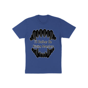 Kissing Monsters Teeth Black T-Shirt
