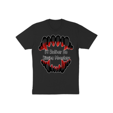 Kissing Monsters Teeth Black2 T-Shirt