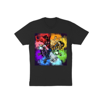 COLOR WHEEL: BLACK HEROES T-Shirt