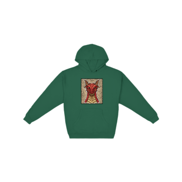 Red Dragon Portrait Hoodie
