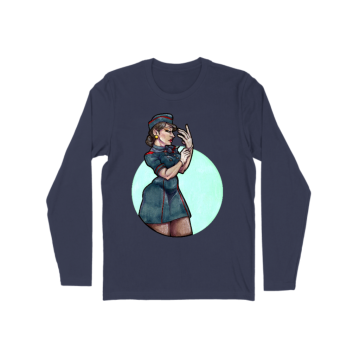 Pinup Stewardess  Long Sleeve