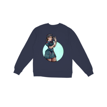 Pinup Stewardess  Sweatshirt