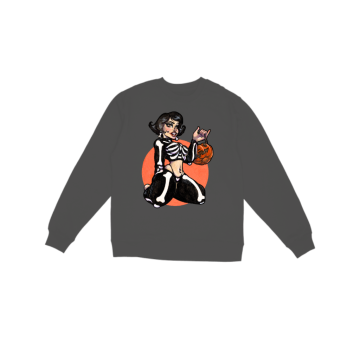 Pinup Skeleton  Sweatshirt
