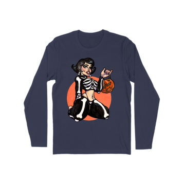 Pinup Skeleton  Long Sleeve
