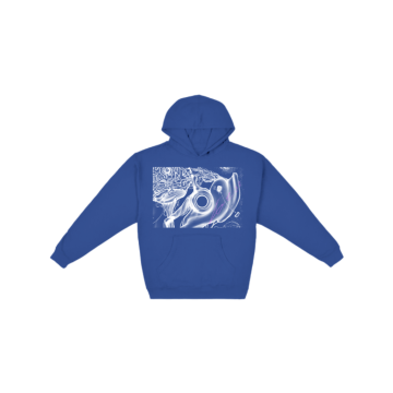 Shikl Mja White Zoomed in Hoodie