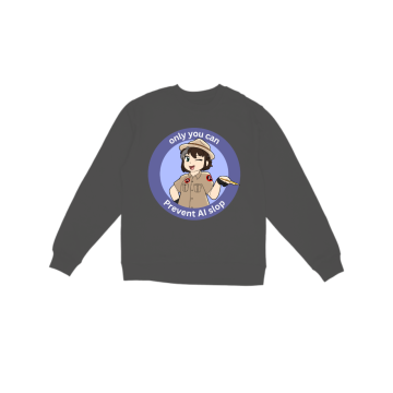 only You can prevent AI slop Sweatshirt