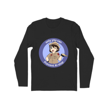 only You can prevent AI slop Long Sleeve