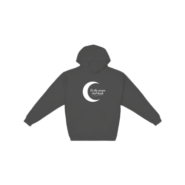 To the moon and back WHITE Hoodie