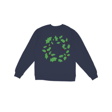 Holly Wreath Sweatshirt