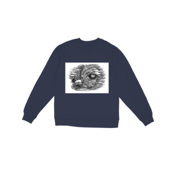 Furry Pug  Sweatshirt